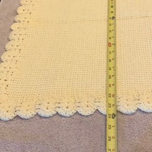 Clotilde Mustard Yellow and Baby Pink Luxe Knitted Blanket